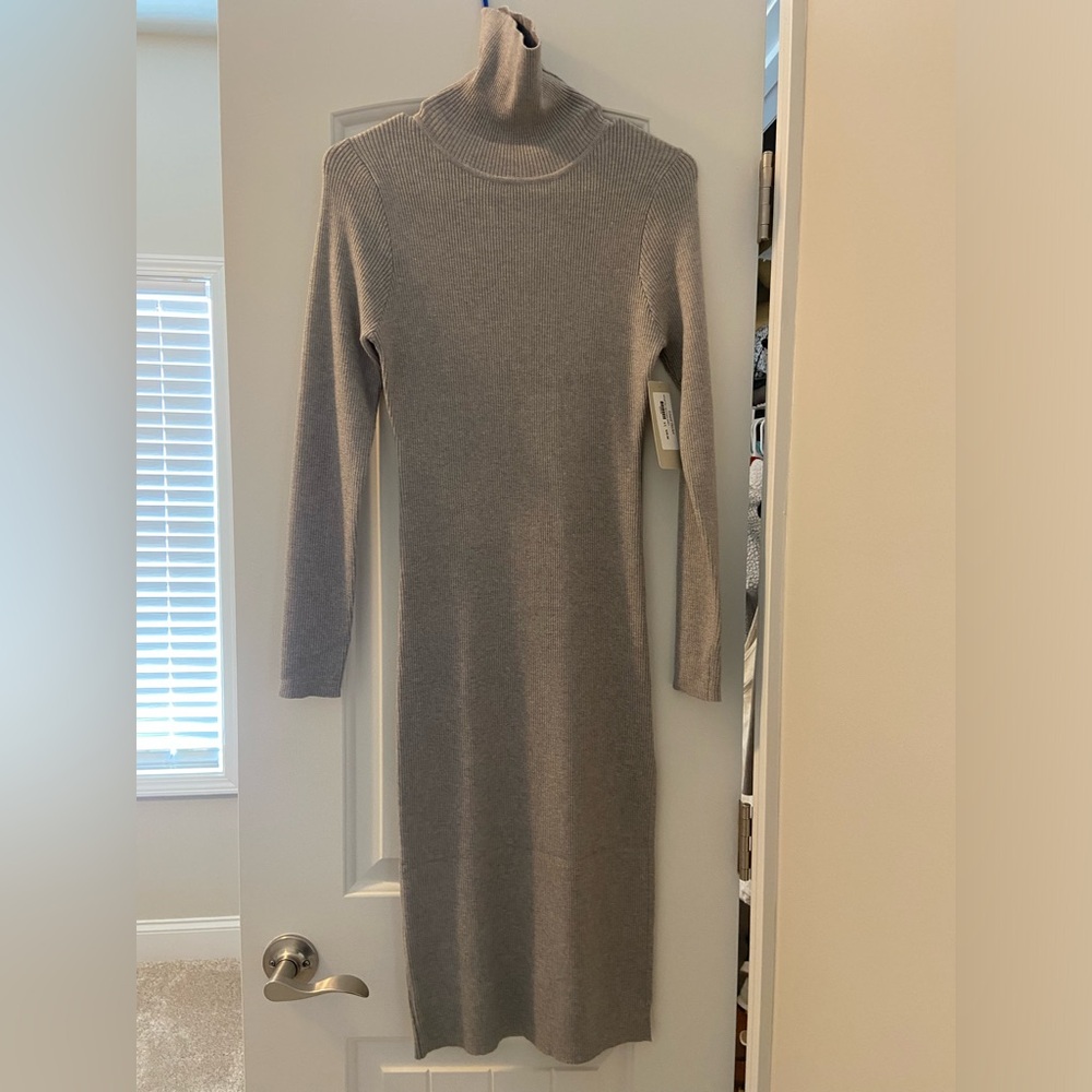 Boutique sweater dress turtle neck